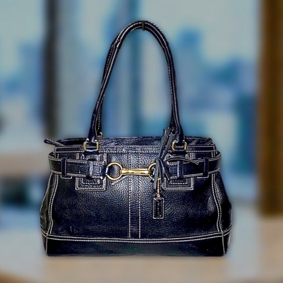 Coach Hampton Coach Leather Satchel like new - Picture 5 of 15
